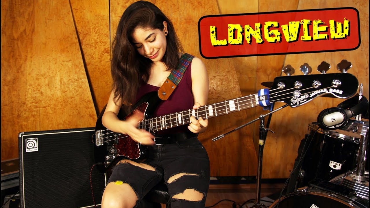 BAJISTA FANT&Aacute;STICA - ⚡️ Green Day ⚡️- Longview1 - Brenda Pe&ntilde;a. #bassist