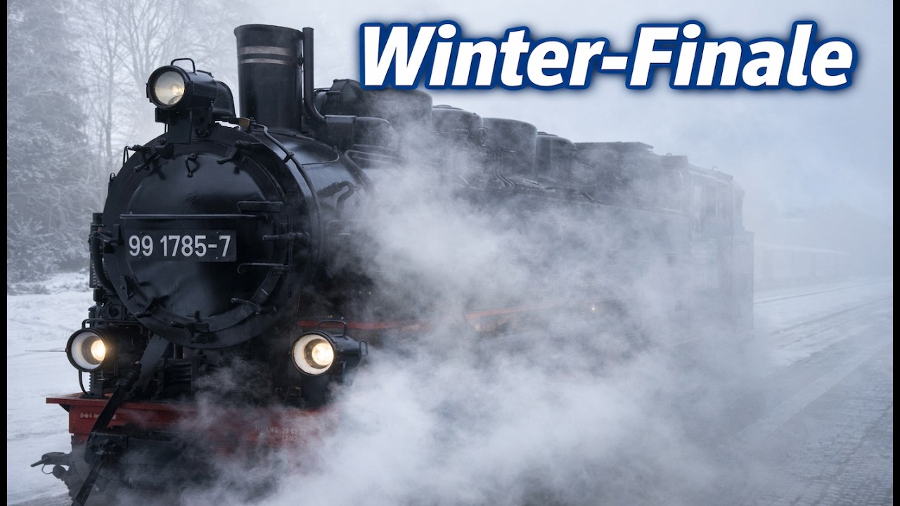 Fichtelbergbahn im Winter ❄️ | Bahnhof Oberwiesenthal | Finale 4/4