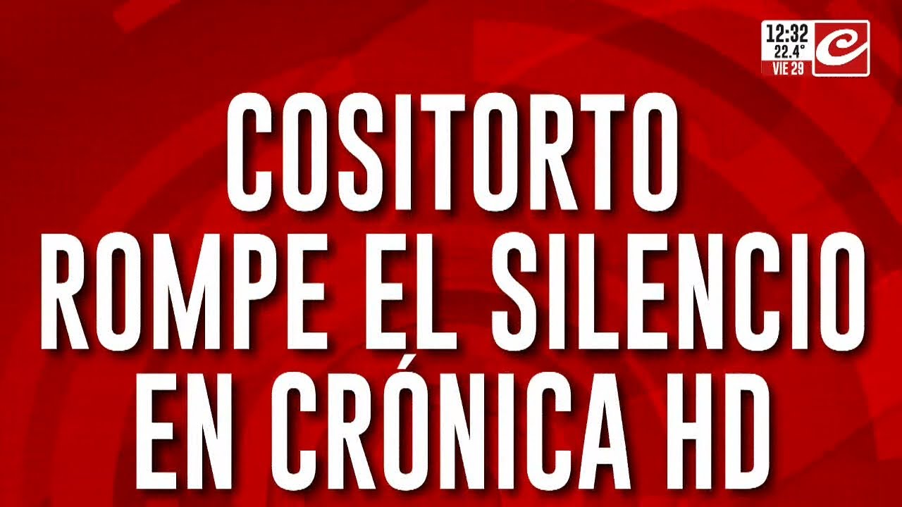 Cositorto rompe el silencio desde la cárcel:  