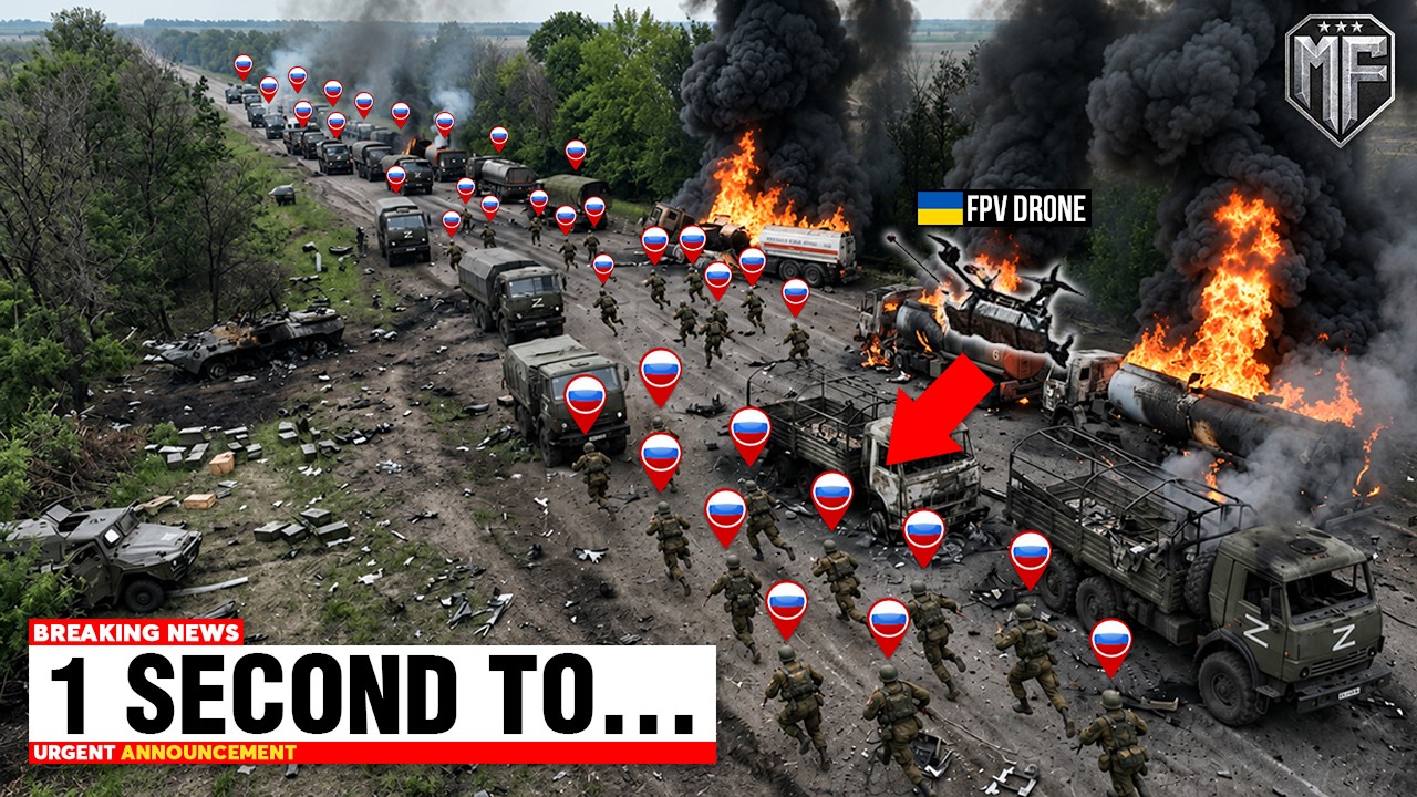 Russian Army Logistics Convoy Enter Ukraine - Then THIS Happened...