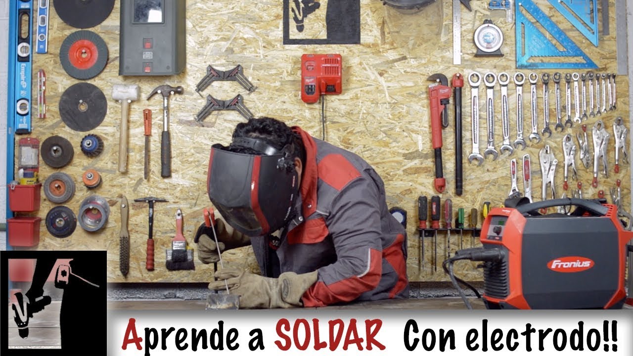 👨‍🏭Soldadura con ELECTRODO revestido❗ || Cómo soldar FÁCIL - parte 1