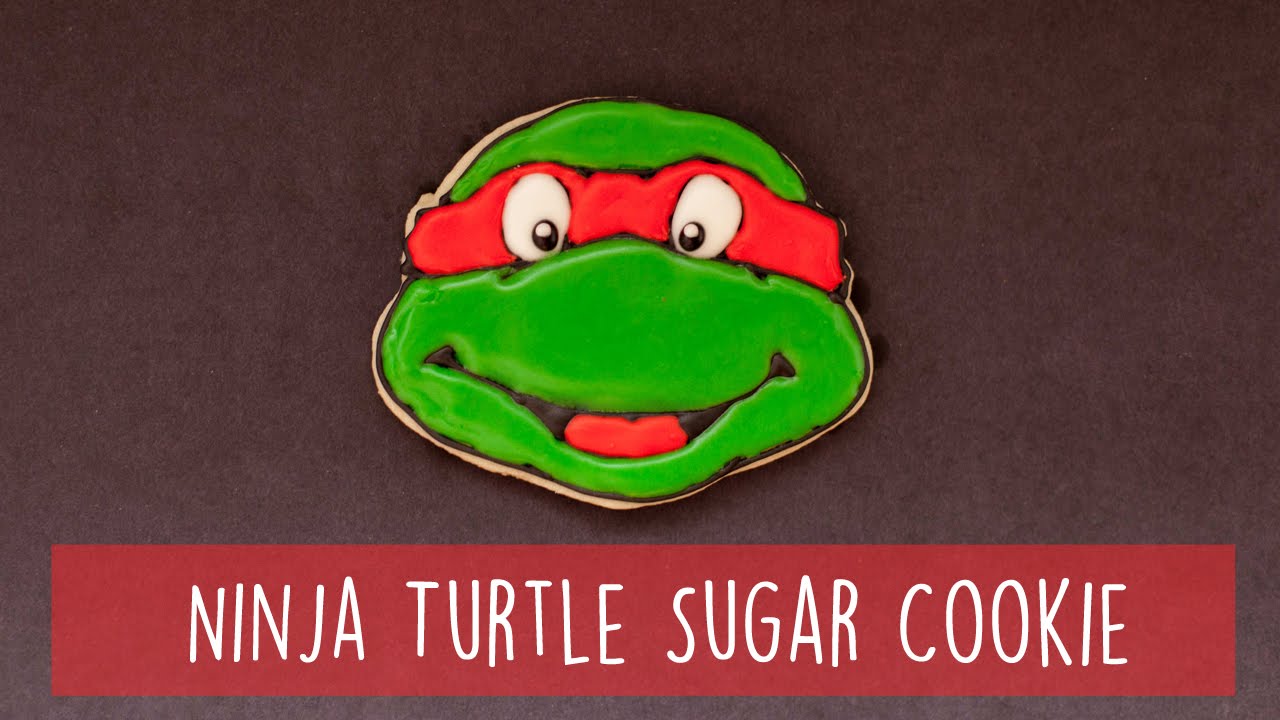 Ninja Turtle Sugar Cookie (Timelapse)