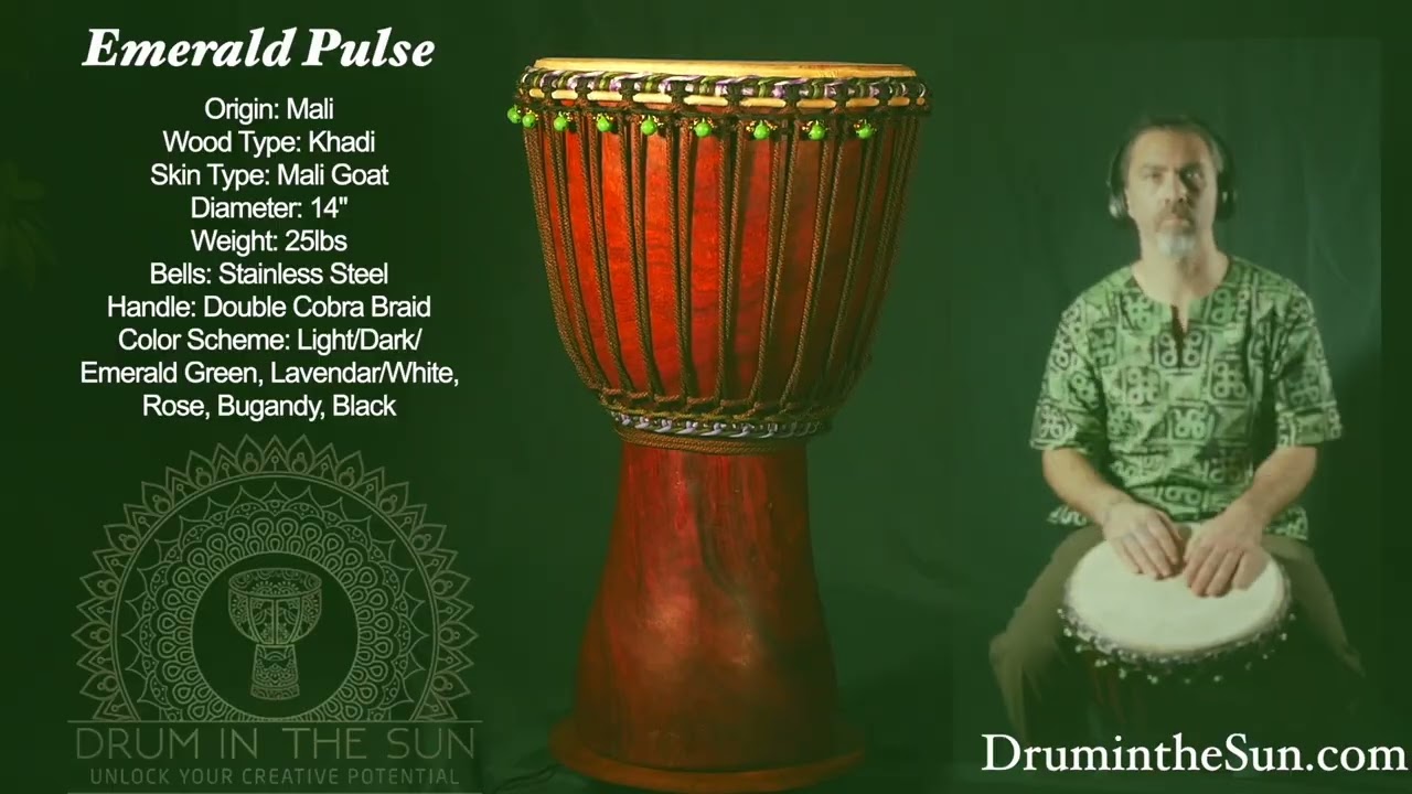 Emerald Pulse Djembe 