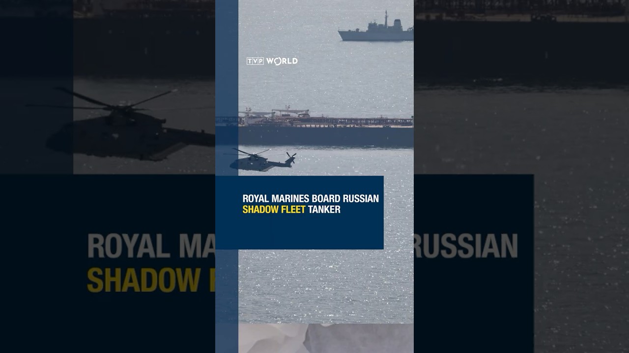 #Royal Marines board #Russian shadow fleet tanker