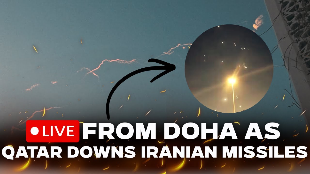 LIVE FROM DOHA: Qatar Air Defenses Intercept Iranian Missiles Over Capital | Israel | US | Khamenei