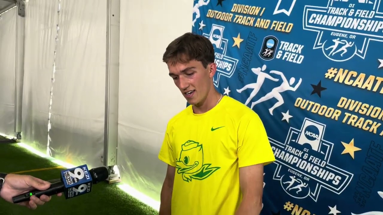 Oregon's Elliott Cook After 2nd Place Finish in 1500m At NCAA Championships