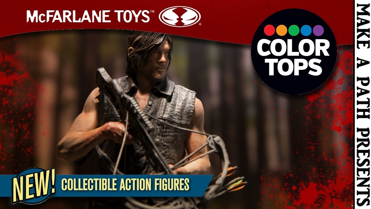 DARYL DIXON 7 inch Figure REVIEW | Walking Dead Color Tops | McFarlane Toys