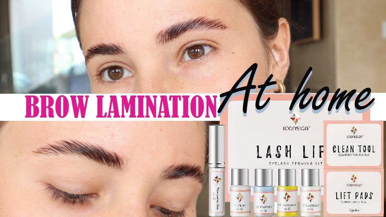 Brow lamination at home: First time lamination at home. Testing & reviewing ICONSIGN lash lift kit.
