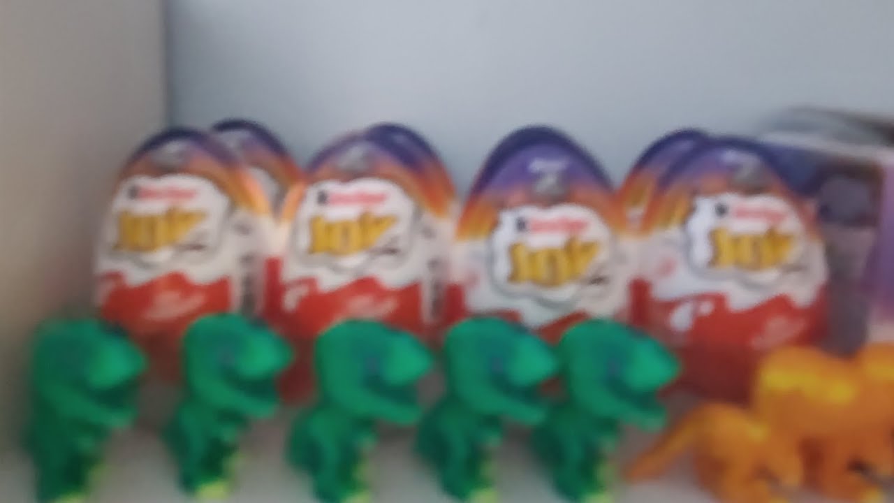 Unboxing e review de 8 Kinder joy 