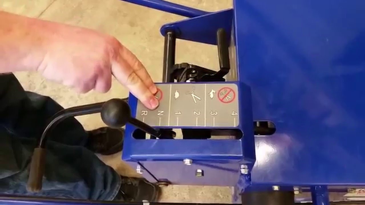How to operate the BlueBird Sod Cutter.