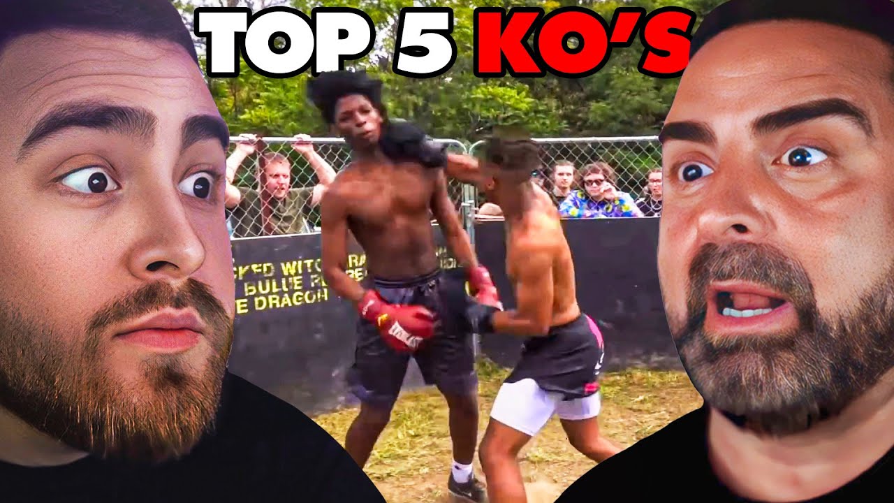 LosPollosTV и папа реагируют на топ-5 нокаутов STREETBEEFS!