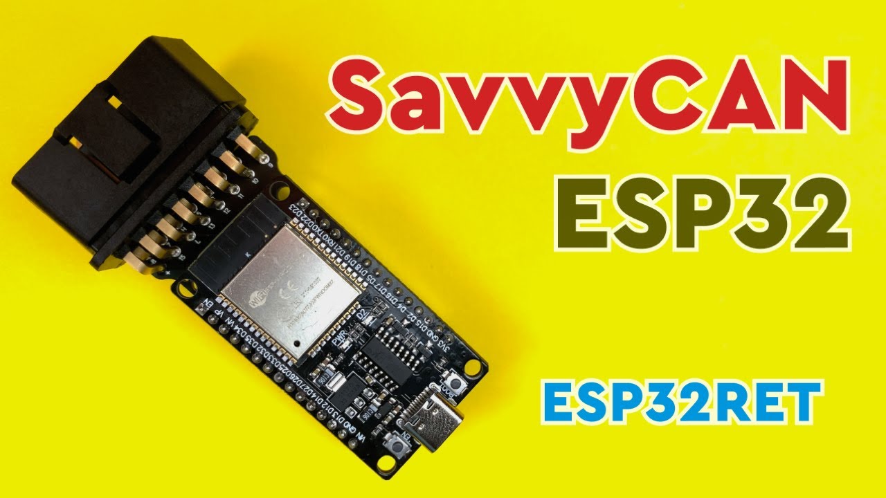SavvyCAN с ESP32, работающим ESP32RET