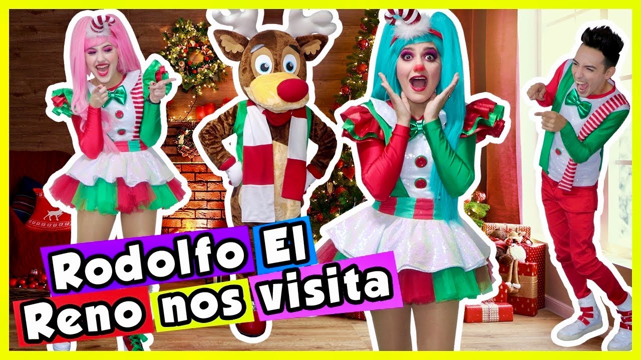 MINDY SE CONVIERTE EN RODOLFO EL RENO / SHOW PIEDRA PAPEL O TIJERA / NARIZ ROJA COMO RODOLFO EL RENO