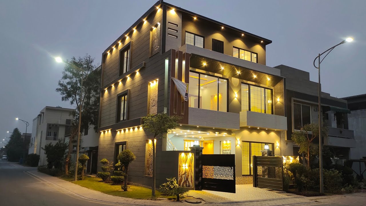 6 Marla Corner Luxury Modern Design Triple Story House For Sale In Lahore - House Design in Pakistan