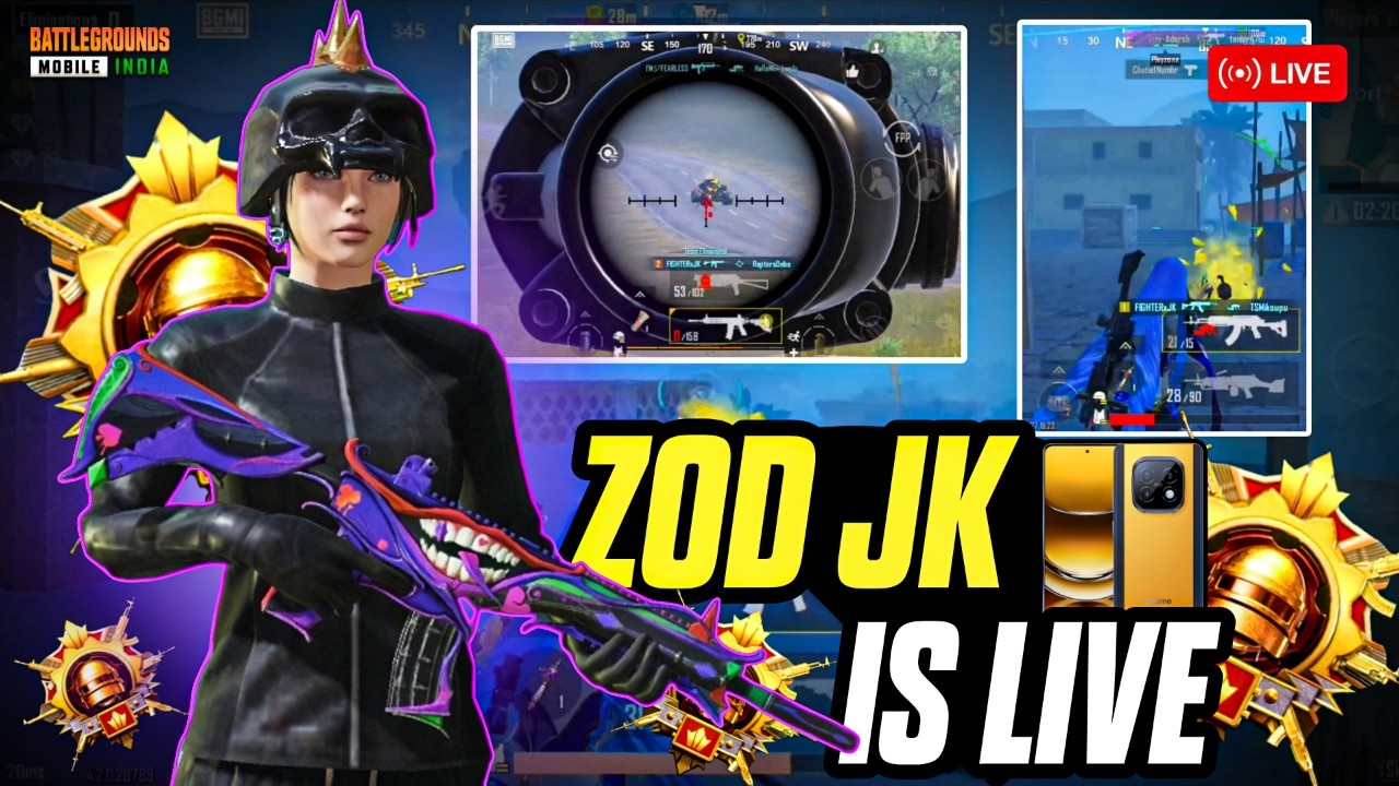 ZOD JK IS LIVE 🔴| Realme Narzo 70 Turbo BGMI 4.2 Performance Test After 10 Months | 60 FPS Gameplay🔥