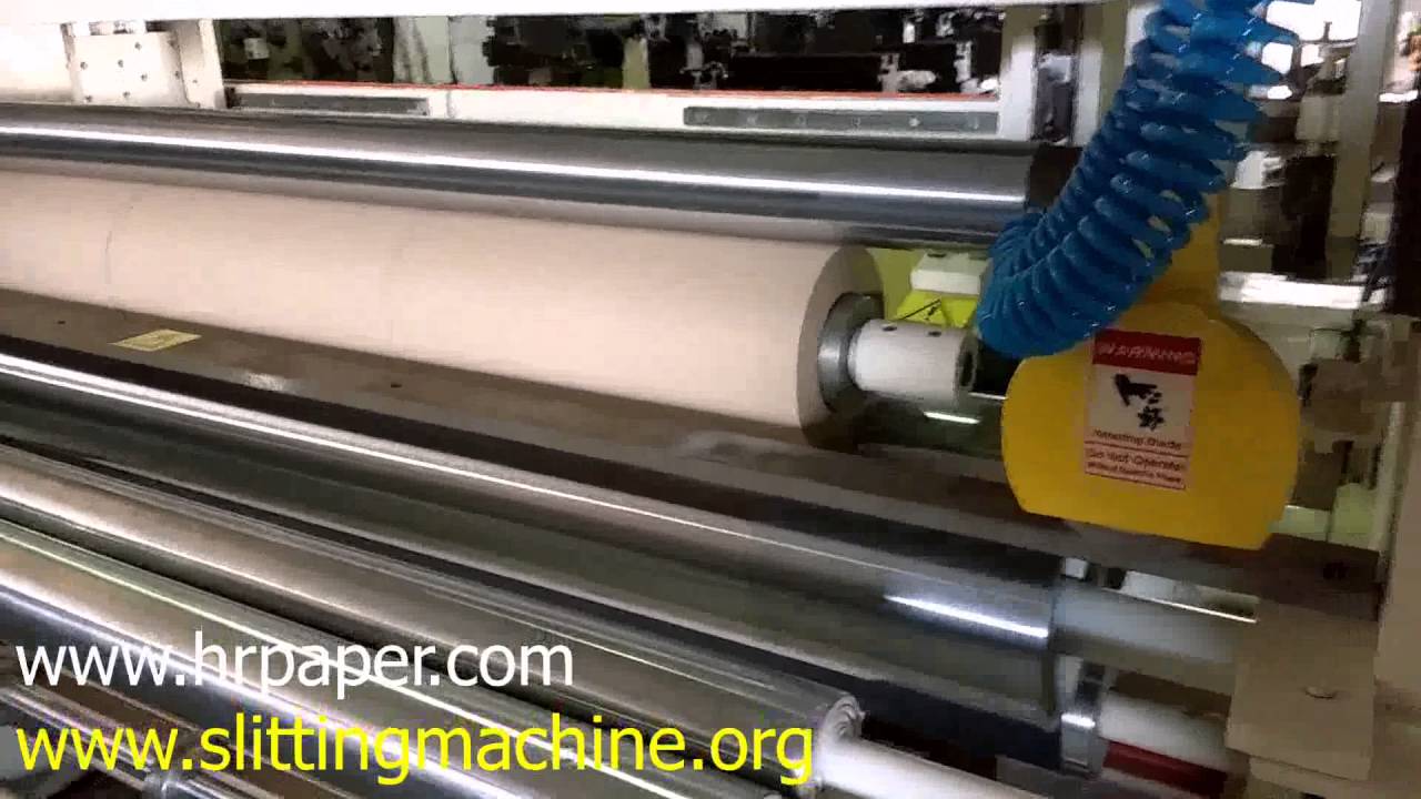 Automatic Shaftless Slitter Rewinder to make Plotter Rolls