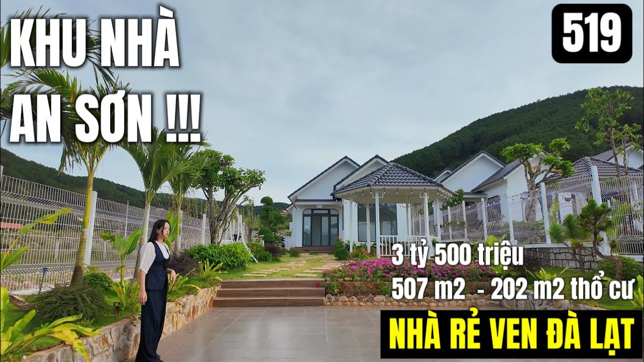 Khu nhà An Sơn HT86 ven Đà Lạt 507 m2 202 m2 thổ cư 3 tỷ 5 ven Đà Lạt