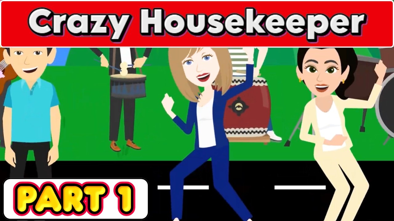Crazy Housekeeper PART 1 | Animated Stories | Learn English | JAZZY ENGLISH STORIES