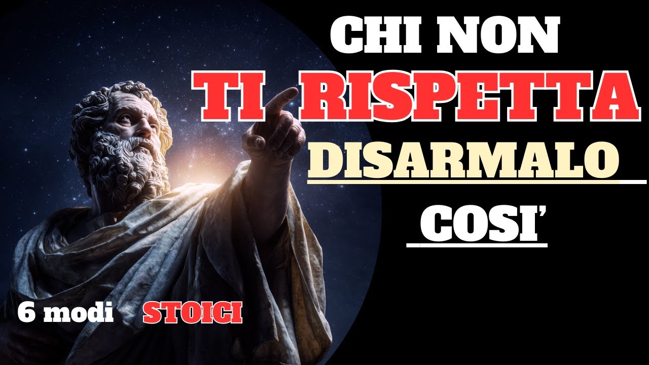 6 modi stoici per disarmare chi non ti rispetta senza ( dire una parola )