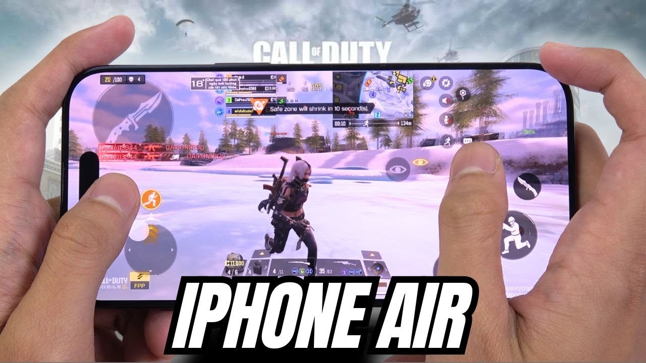 iPhone Air test game Call of Duty Mobile CODM | Apple A19 Pro