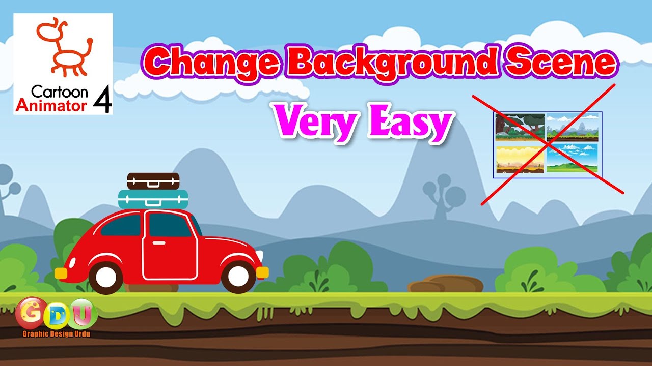 Cartoon Animator 4 Tutorial Change Background  Multiple Scene