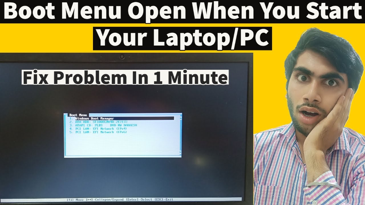 Boot Menu Open When You Start Your Laptop || PC Stuck On Boot Menu  || Laptop Booting Problem Fix ||