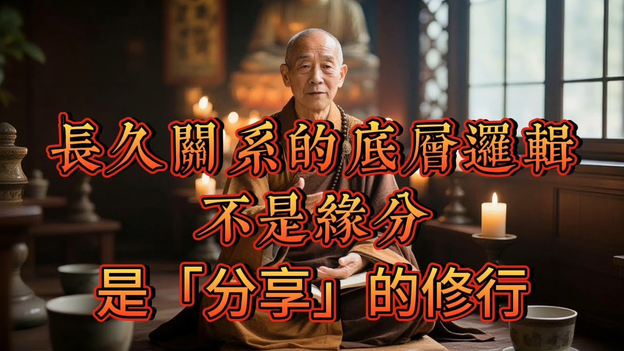 長久關係的底層邏輯：不是因緣，是「分享」的修行