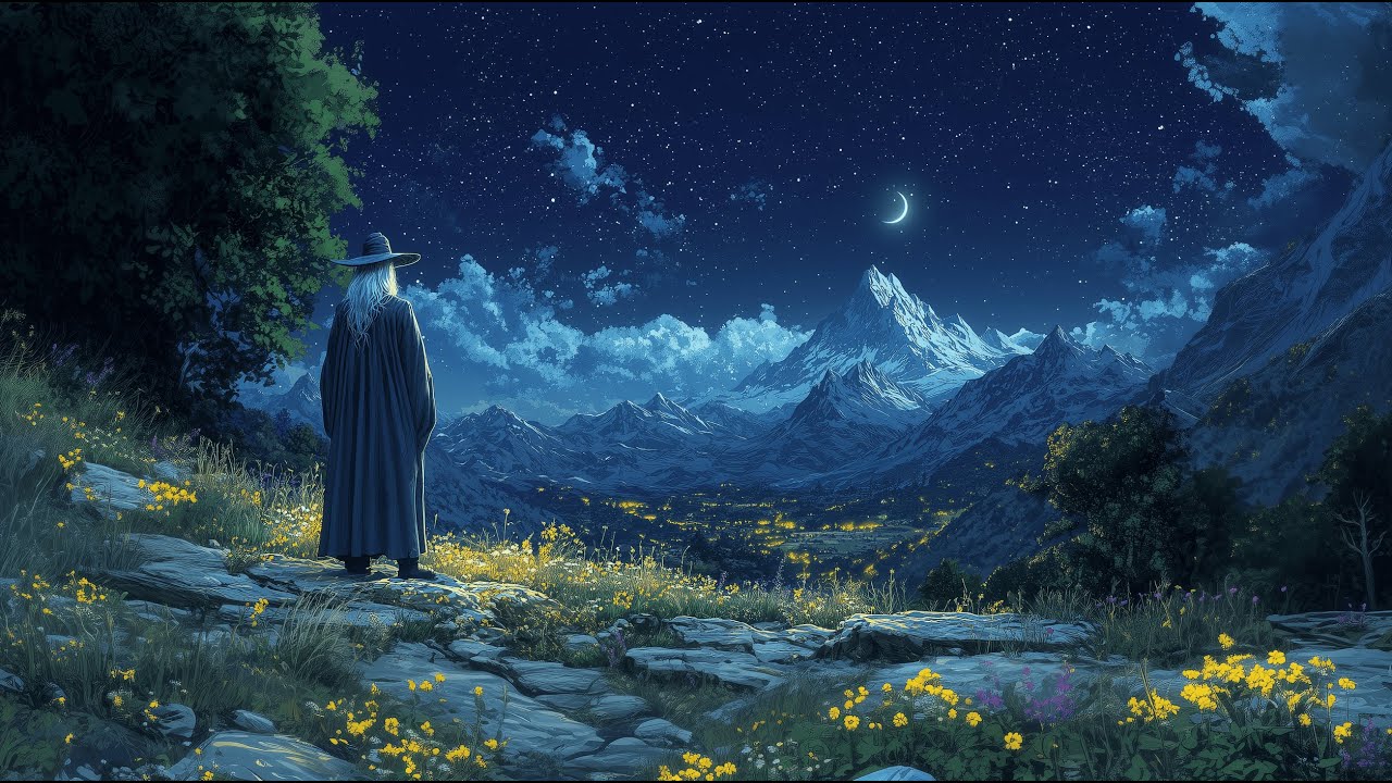 Night's Embrace -  Medieval Fantasy Music & Relaxing Night Ambience 🌙✨