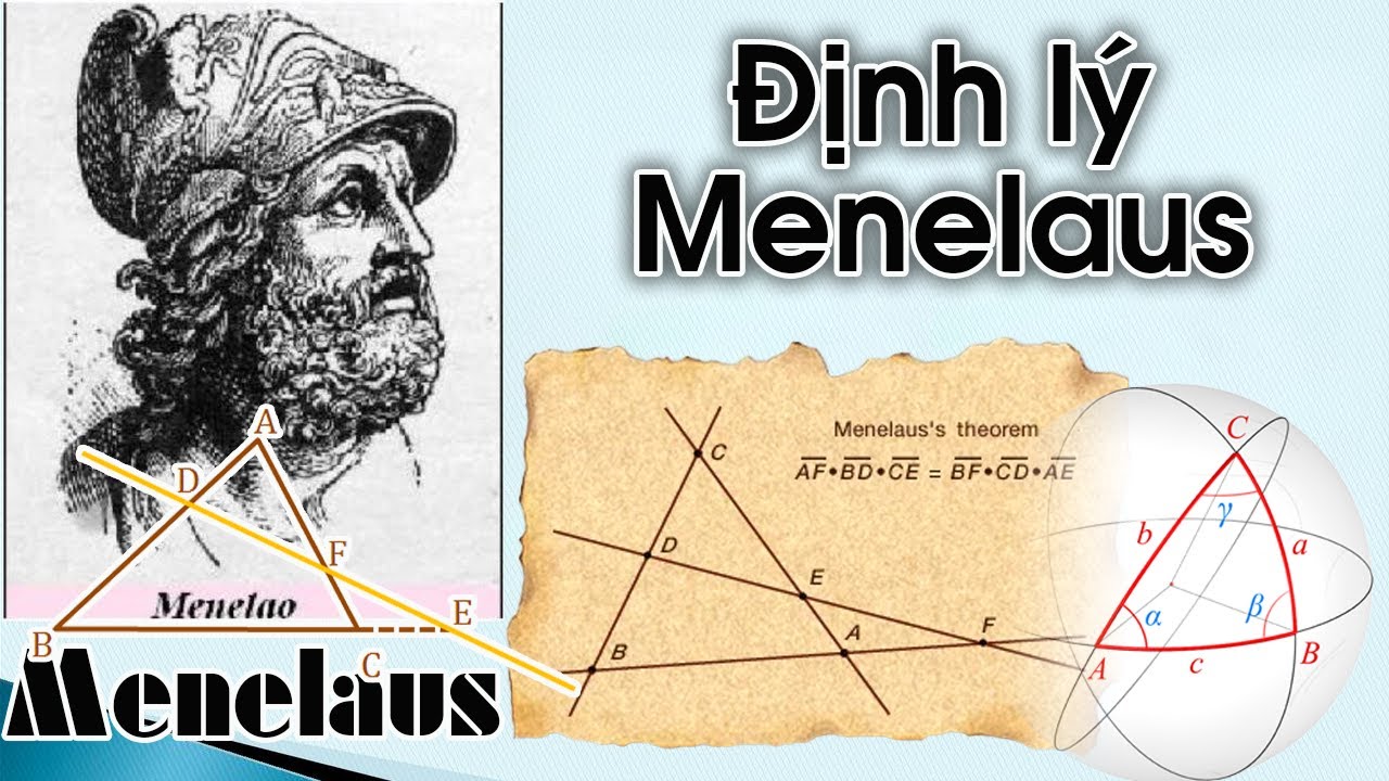 TTV: Định lý Menelaus trong chứng minh 3 điểm thẳng hàng | Nguồn gốc - Nội dung - Chứng minh