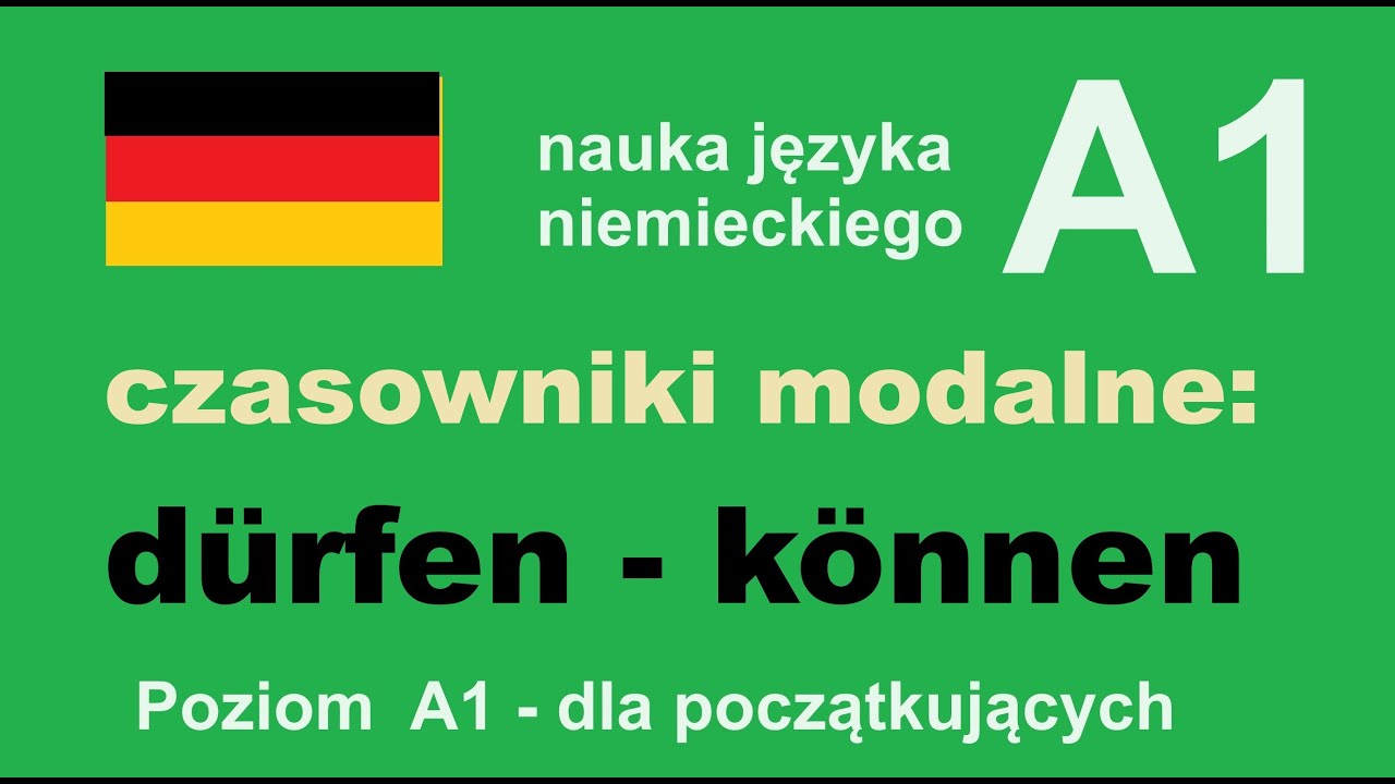 Czasowniki modalne - część 1