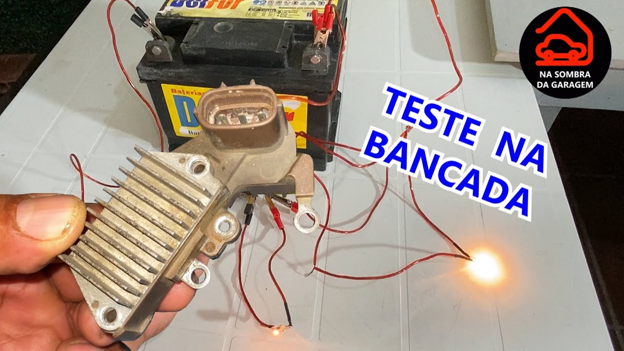 TESTANDO UM REGULADOR DE VOLTAGEM TOYOTA NA BANCADA