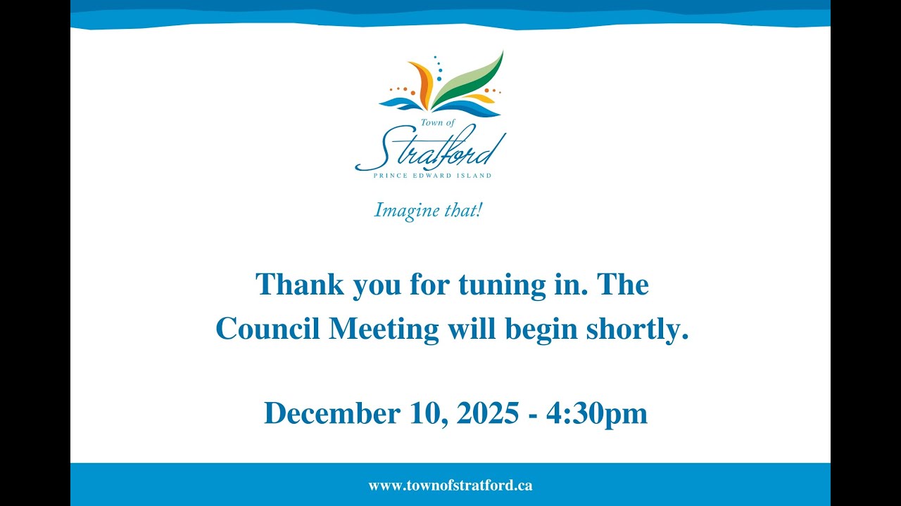 December 10, 2025 - Regular Council Meeting - Stratford, PEI