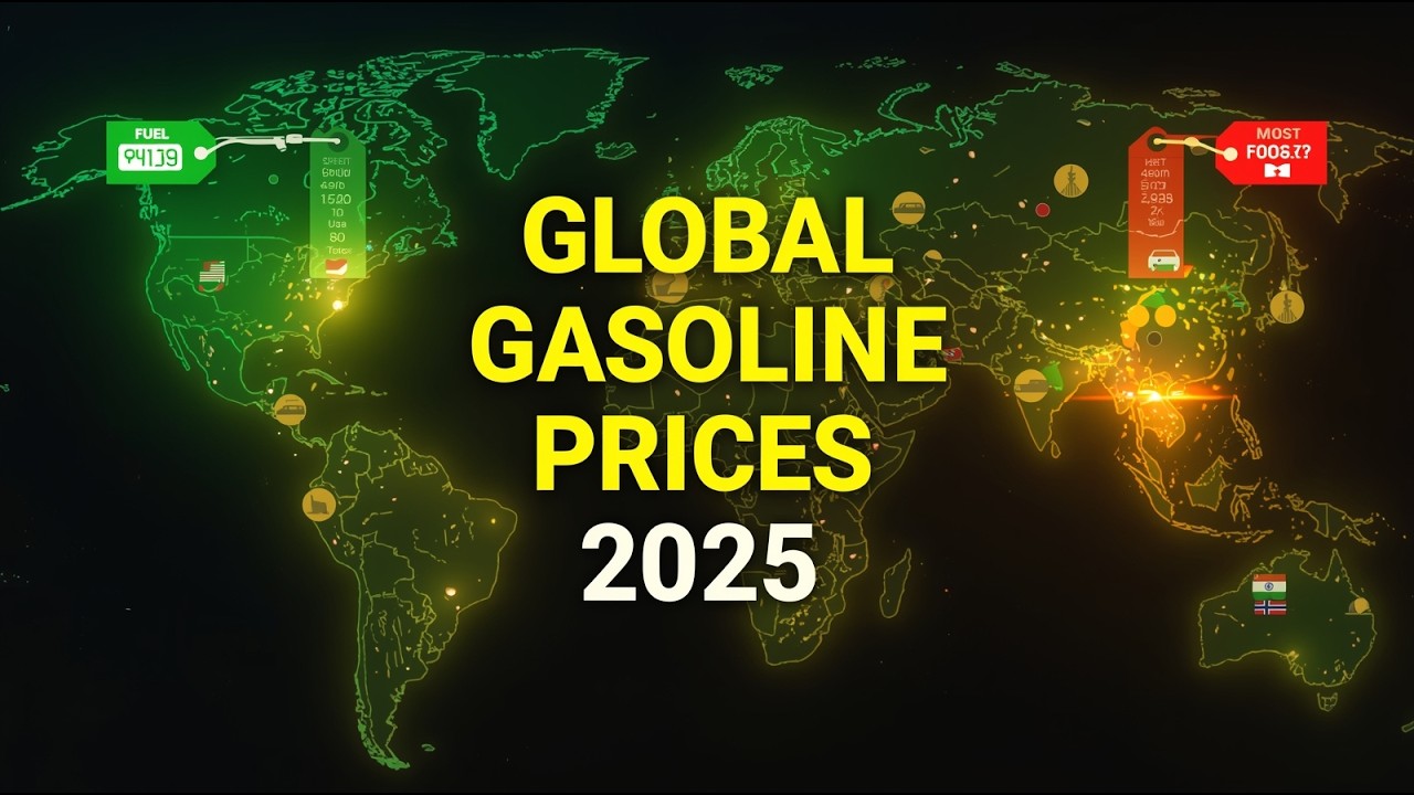 Global Gasoline Prices 2025 🌍 | Cheapest & Most Expensive Fuel by Country | Gas Price Comparison