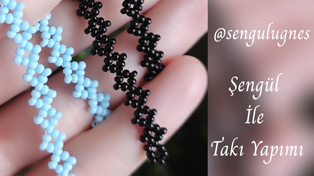 Boncukla Sade Şık Zarif Zincir Kolye Bileklik Halhal Yapımı #diy Simple Stylish Elegant Chain Making