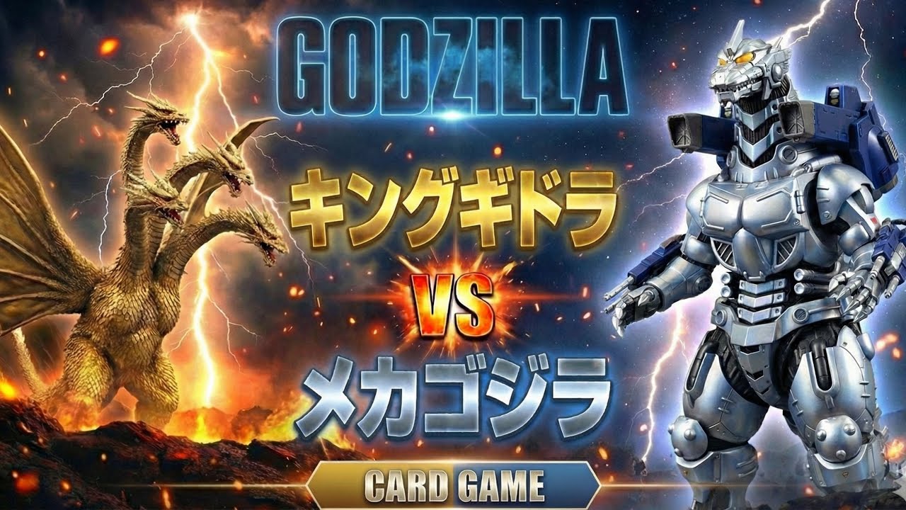 ゴジラカードゲーム# 98【キングギドラvsメカゴジラ】