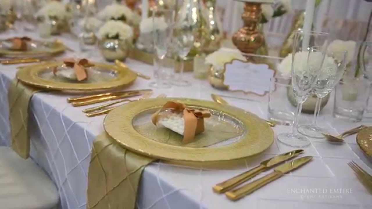 Gold and White Opulence Wedding, styled by Enchanted Empire, Event Artisans