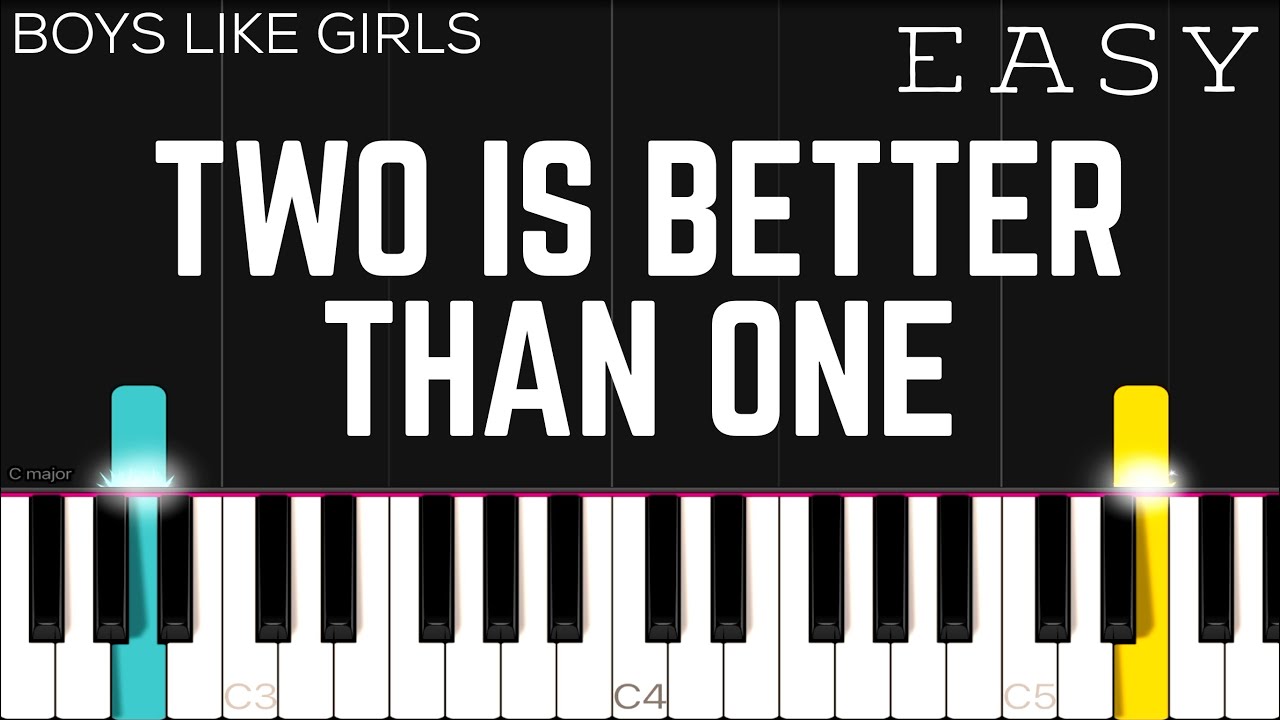 Boys Like Girls - Two Is Better Than One | EASY Piano Tutorial