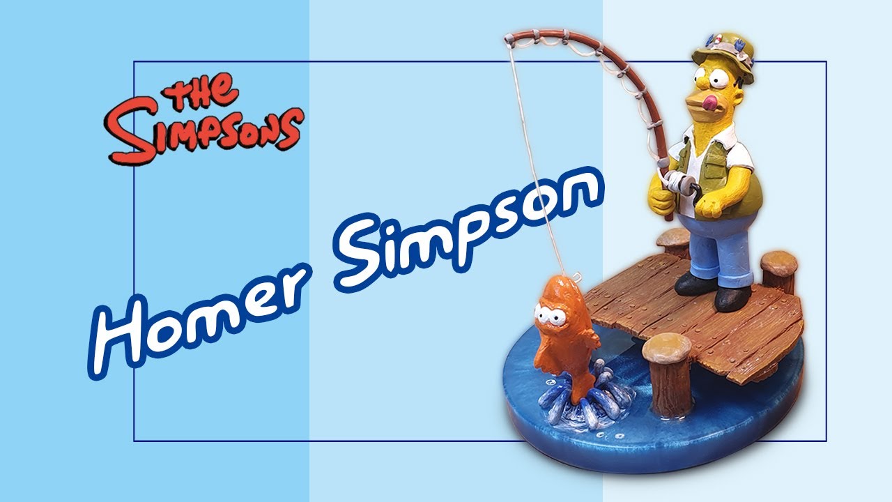 Making Homer Simpson with polymer clay/호머 심슨 만들기
