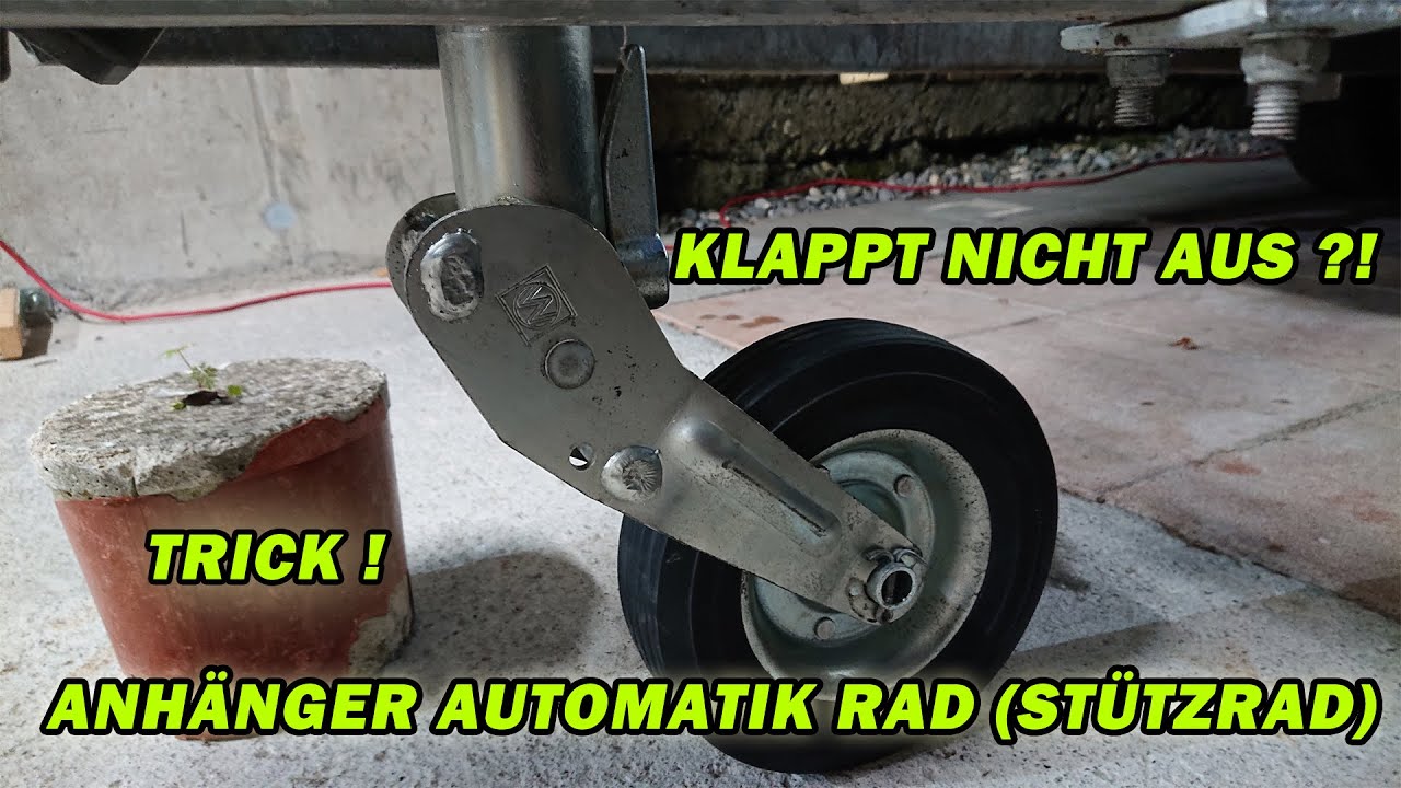 ANHÄNGER STÜTZRAD KLAPPT NICHT RICHTIG AUS ?! | Automatik Rad | TRICK | FACTOREM