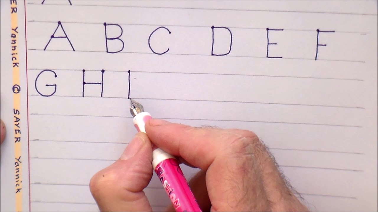Apprendre à écrire l’alphabet majuscule en maternelle ms et gs