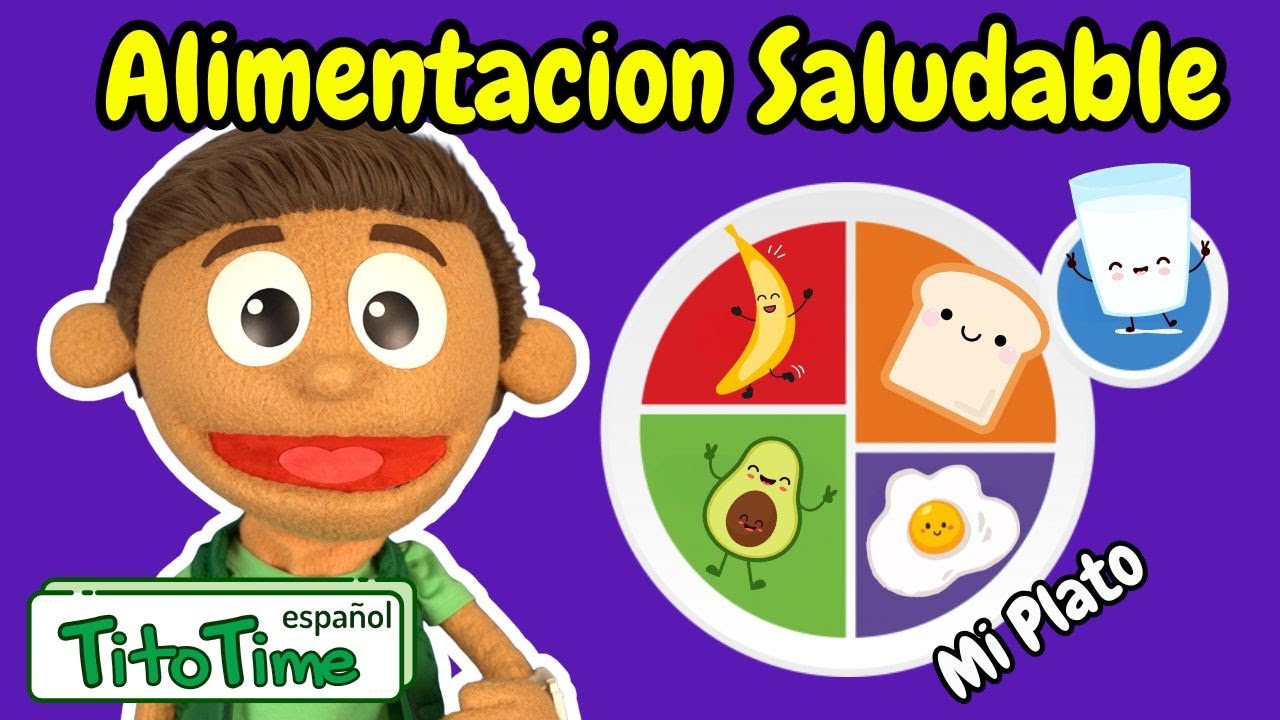 Alimentacion Saludable Para Niños con Tito Time | ¿Que es Mi Plato?