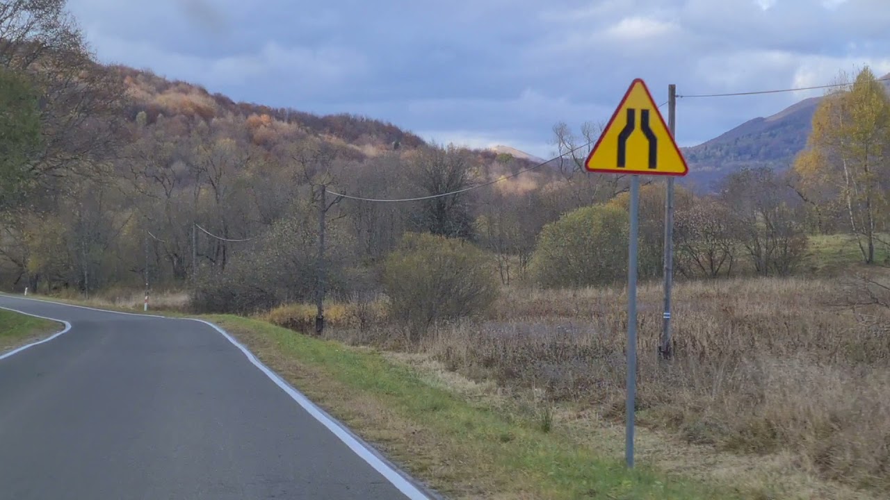 Bieszczady. Trasa Wołosate - Ustrzyki G&oacute;rne 23.10.2021