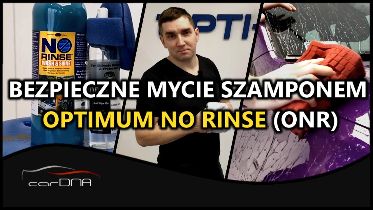 Mycie szamponem OPTIMUM NO RINSE (ONR) i BIG RED SPONGE | CARDNA