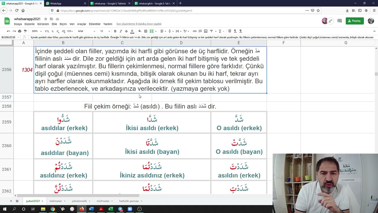 13. hafta konu anlatımı - nesne sıfat cümle, muda'af fiiller