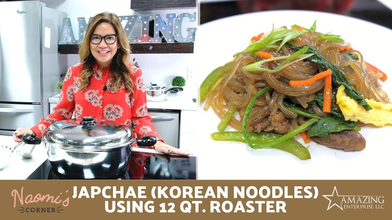 How to make Japchae (Korean Noodles)  in Saladmaster! | Saladmaster Recipes | Naomi's Corner