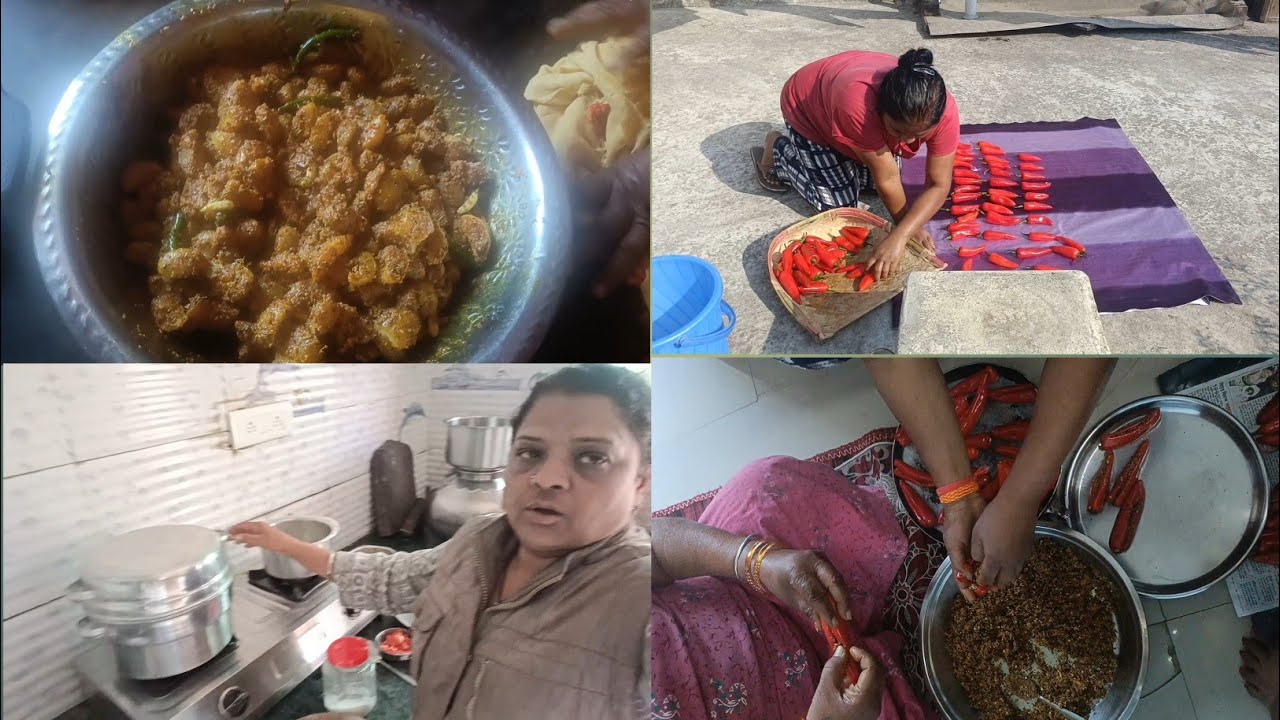 Aaj mummy ne banaya mirchi ka aachar 😋|my family blog #mydaily blog #