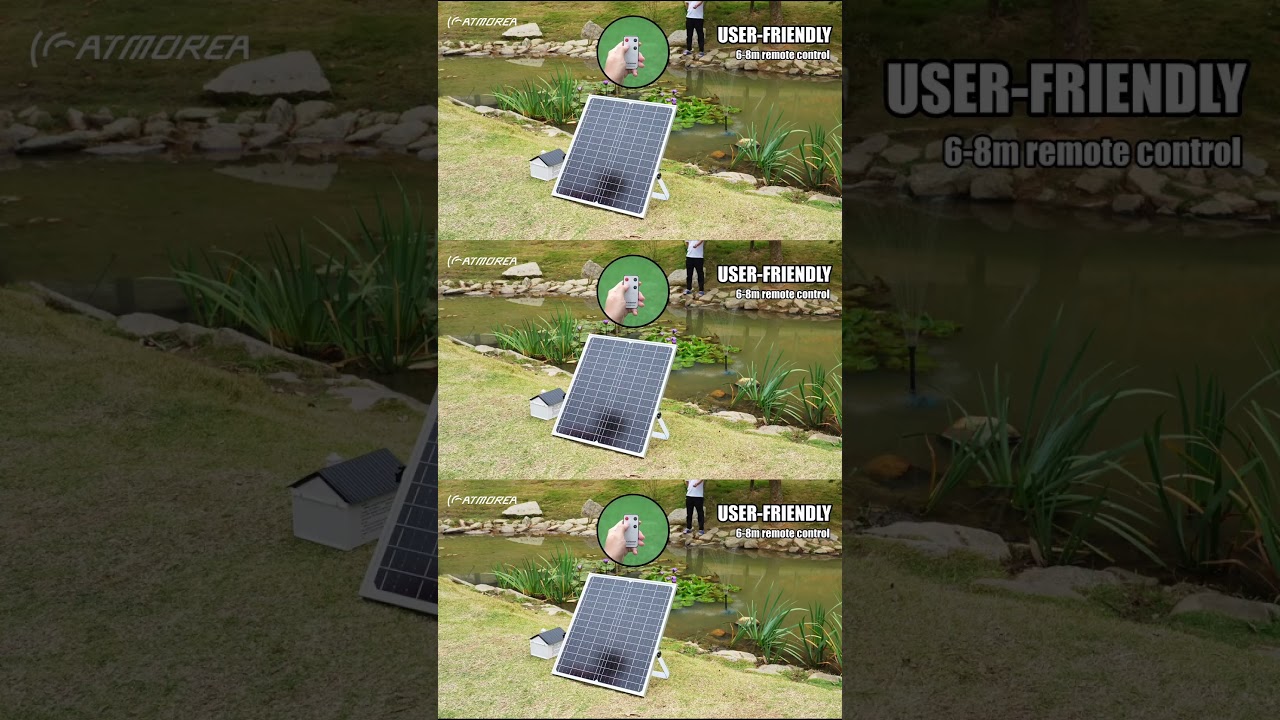 ATMOREA Solar Powered Small Bird Bath Fountain. 