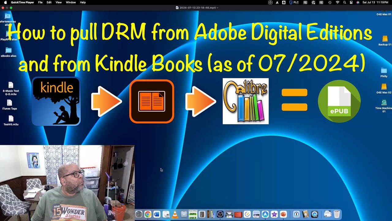 How to pull DRM from Adobe Digital Editions and from Kindle Books (As of 07/2024)