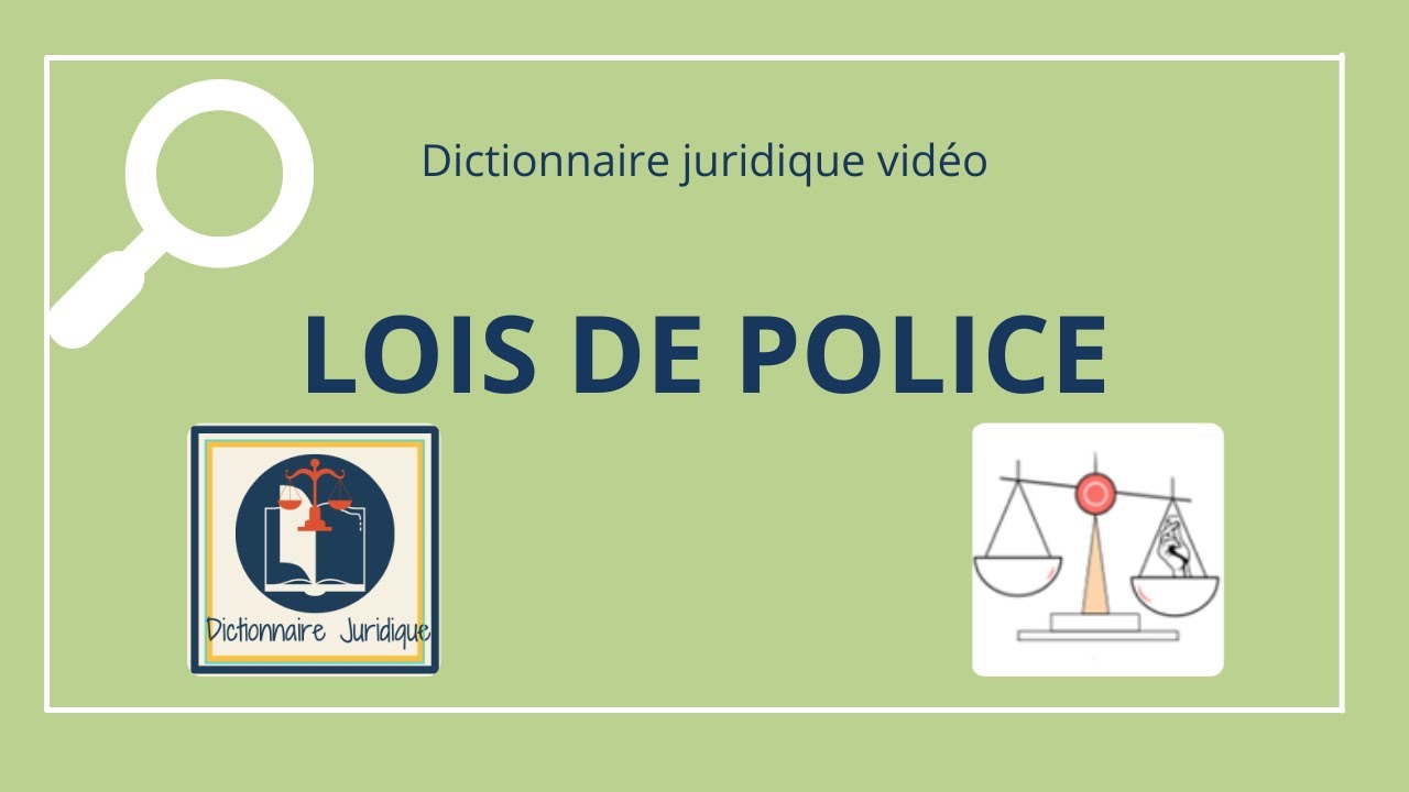LOI de POLICE en droit international priv&eacute; 🔤