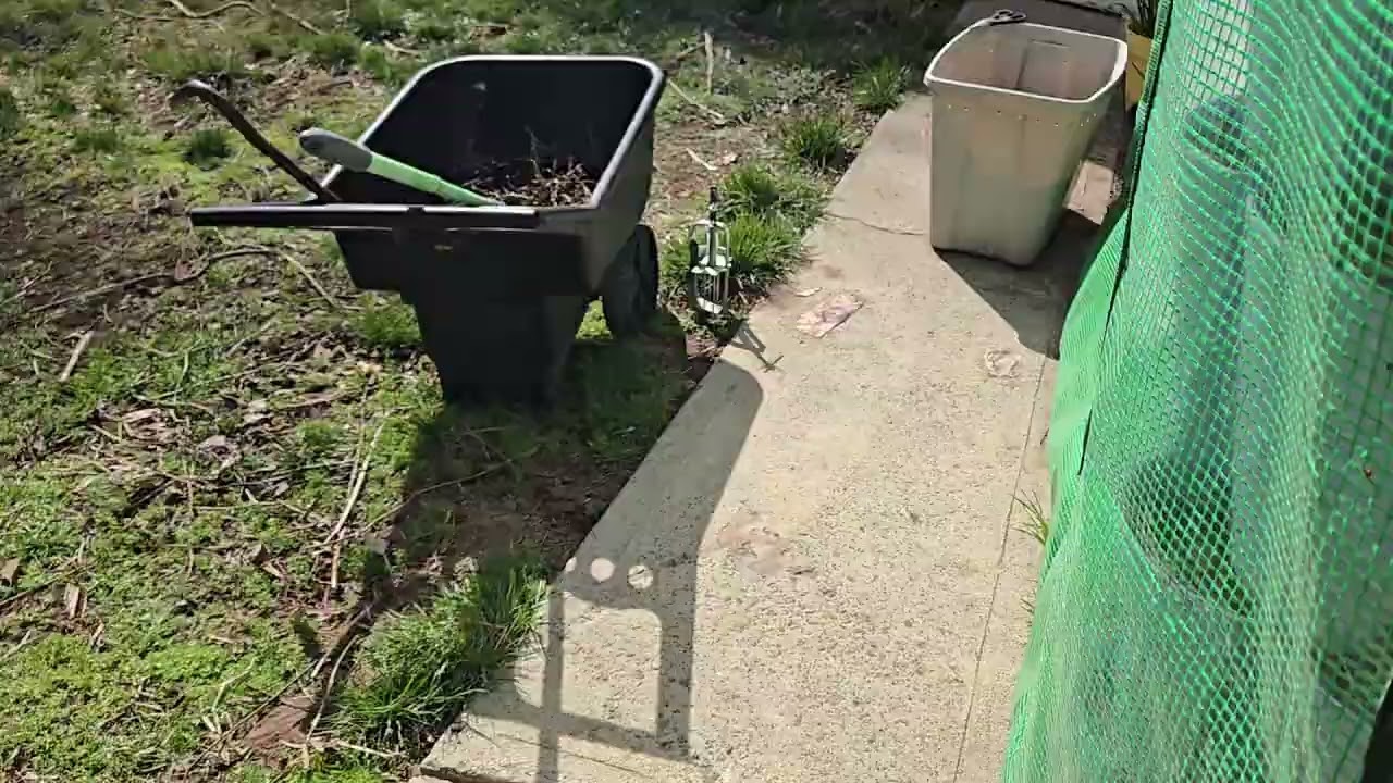  Raised bed done and gutters being fixed....